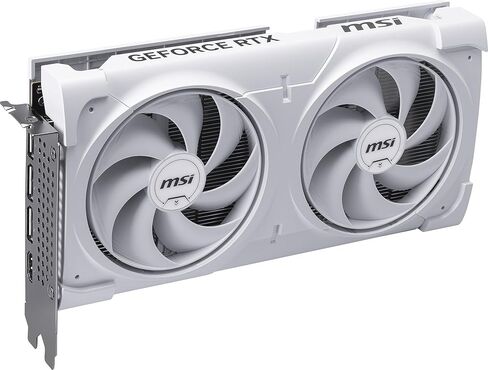 بطاقة رسومات MSI Gaming RTX 5060 Ti 8G Ventus 2X OC باللون الأبيض (8 جيجابايت GDDR7، TBA-bit، أداء فائق: TBA MHz، DisplayPort x3 2.1a، HDMI 2.1b، NVIDIA Blackwell Architecture) in Kuwait
