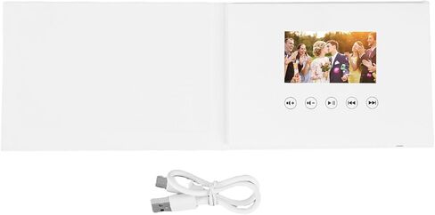 GOWENIC Video Greeting Card, 720P HD Electronic Video Brochure with 4GB Memory, Direct Playback MP4 AVI WMV, for Wedding Xmas Corporate Gifts (4.3IN) in Saudi Arabia