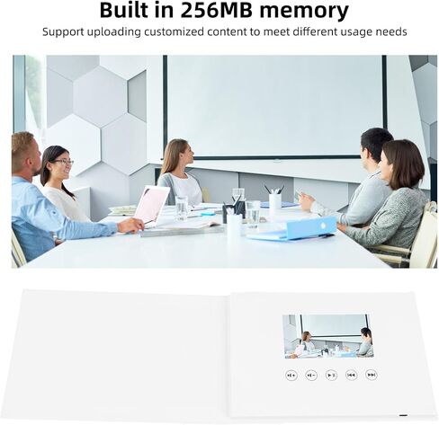 GOWENIC Video Greeting Card, 720P HD Electronic Video Brochure with 4GB Memory, Direct Playback MP4 AVI WMV, for Wedding Xmas Corporate Gifts (4.3IN) in Saudi Arabia