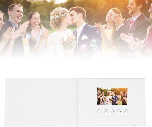 GOWENIC Video Greeting Card, 720P HD Electronic Video Brochure with 4GB Memory, Direct Playback MP4 AVI WMV, for Wedding Xmas Corporate Gifts (4.3IN) in Saudi Arabia