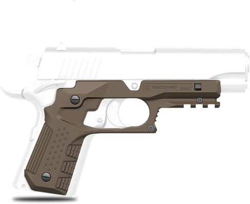 Recover Tactical CC3C Compact 1911 Grip and Rail System for The Compact Officer's Size 1911, No Modifications Required, Installs in Under 3 Minutes in Saudi Arabia