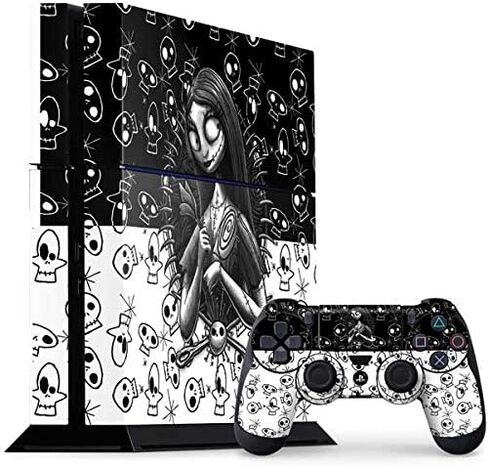 Skinit Decal Gaming Skin Compatible with PS4 Console and Controller Bundle - Officially Licensed Disney The Nightmare Before Christmas Sally Art Design in Saudi Arabia