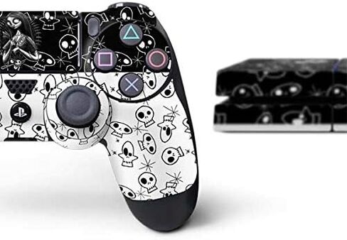 Skinit Decal Gaming Skin Compatible with PS4 Console and Controller Bundle - Officially Licensed Disney The Nightmare Before Christmas Sally Art Design in Saudi Arabia