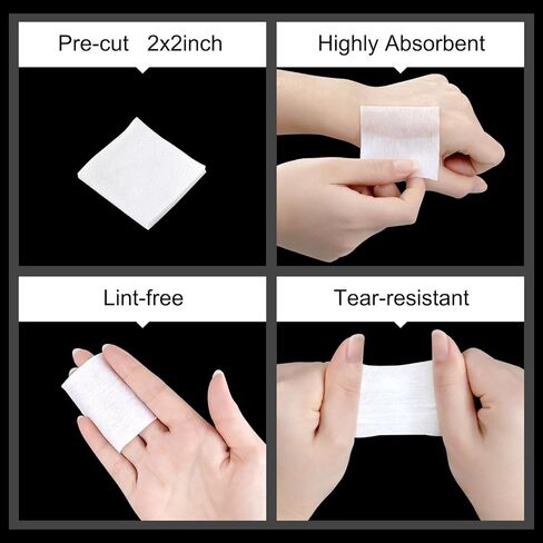 مجموعات تنظيف الأسلحة، رقع تنظيف أسلحة خالية من الوبر للأسلحة النارية، مسحات قطنية طويلة بطول 6 بوصات، قماش نظيف عالي الامتصاص للصيانة الشاملة للأسلحة النارية in Kuwait