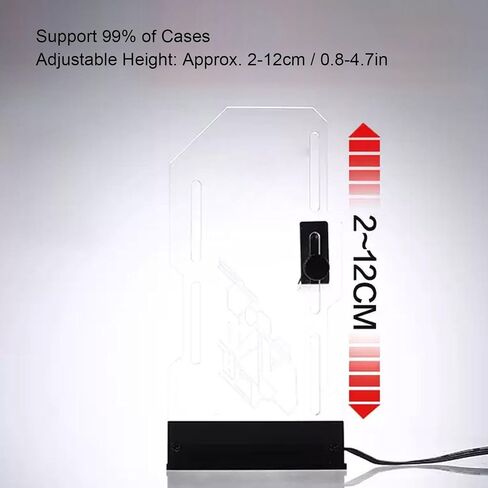 Gugxiom Addressable GPU Support Bracket, 5V 3PIN Acrylic Transparent Graphics Card Support Built in 5V ARGB Strip, GPU Brace Video Card Sag Holder in Saudi Arabia