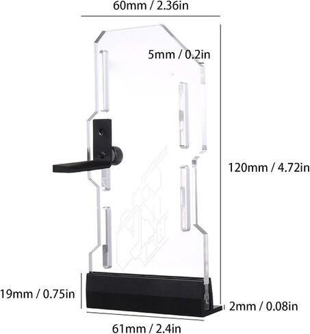 Gugxiom Addressable GPU Support Bracket, 5V 3PIN Acrylic Transparent Graphics Card Support Built in 5V ARGB Strip, GPU Brace Video Card Sag Holder in Saudi Arabia