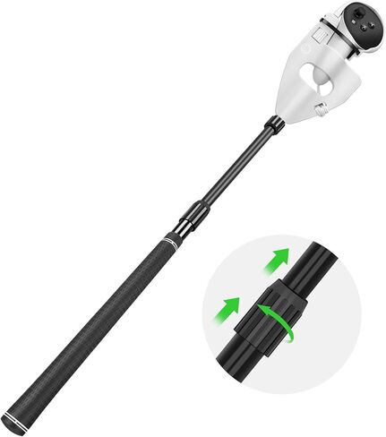 VR Golf Club متوافق مع ملحقات Meta Oculus Quest 3S/3، مرفق مقبض نادي الجولف القابل للسحب لحمل وحدة تحكم الواقع الافتراضي، ملحق مقبض الجولف الواقعي الواقعي، تعزيز تجربة ألعاب الجولف in Kuwait