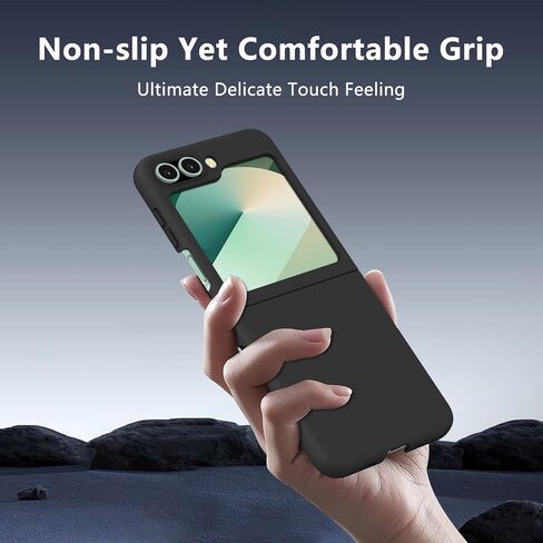 Compatible with Samsung Galaxy Z Flip 6 Case,Clear Hard PC Cover Cute Fashion Simple Never Yellowing Lightweight Matte Protective Slim Bumper Phone Case for Galaxy Z Flip 6,White(6-90) in Saudi Arabia