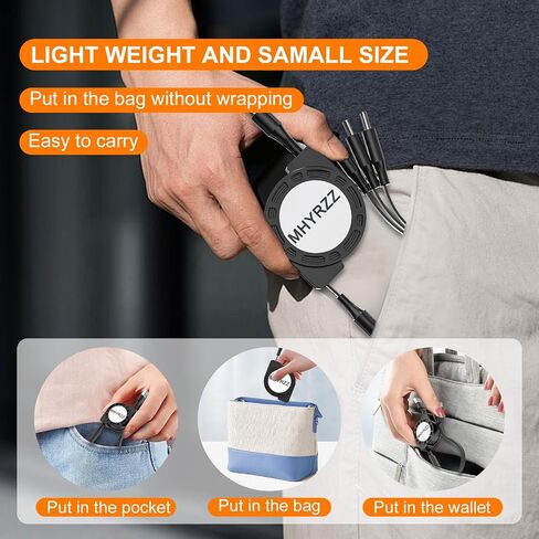 Multi Charging Cable, 3 in 1 Charging Cable 3 Pack，with Type C/iOS/Micro USB Port Connector, Compatible with Cell Phones17 Air 16/15/14/13/12/11/S24/S23/S20+ Cell Phones Tablets Universal Use in Saudi Arabia