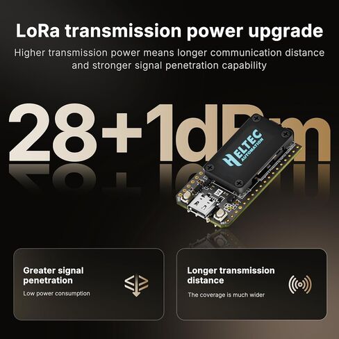 مجموعة لوحة تطوير Heltec WiFi LoRa 32 V4 مع علبة بطارية ESP32 S3 SX1262 27dBm OLED Display لشبكة IoT Arduino للاتصالات اللاسلكية (بطارية 3000 مللي أمبير في الساعة + هوائي + علبة) in Kuwait