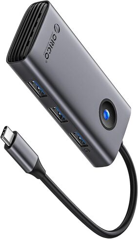 ORICO 6-in-1 USB C Docking Station with 4K HDMI, 2.5G Ethernet, 100W PD Charging, 2 USB-A 3.0 & 1 USB-C 3.0 Ports (5 Gbps), Multiport Adapter for Windows, Mac in Saudi Arabia