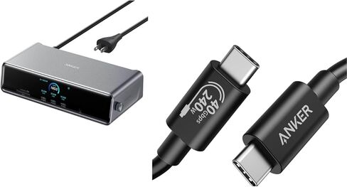 محطة إرساء Anker Prime (DL7400) وكابل USB C (حزمة) in Saudi Arabia