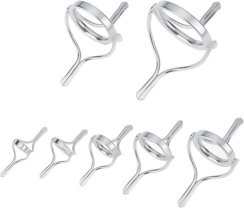 7Pcs Fishing Rod Guides Stainless Steel Double-Foot Guide Ring for Shallow Water Fishing in Saudi Arabia