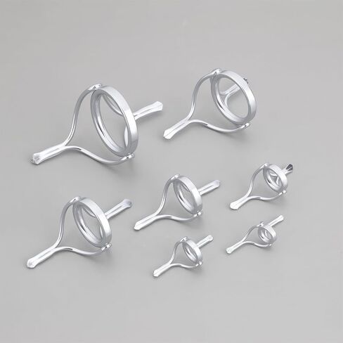 7Pcs Fishing Rod Guides Stainless Steel Double-Foot Guide Ring for Shallow Water Fishing in Saudi Arabia