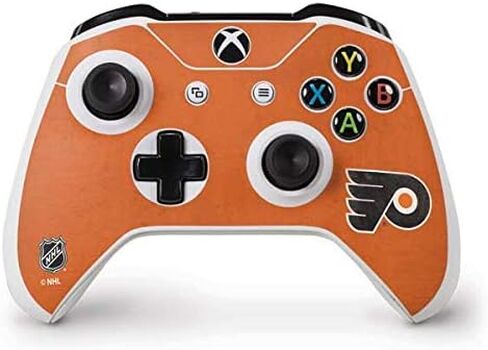 ملصق Skinit المخصص للألعاب متوافق مع وحدة تحكم Xbox One S - تصميم مرخص رسميًا من NHL Philadelphia Flyers in Saudi Arabia