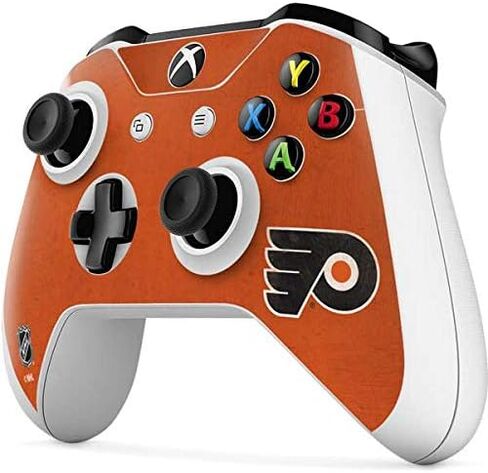 ملصق Skinit المخصص للألعاب متوافق مع وحدة تحكم Xbox One S - تصميم مرخص رسميًا من NHL Philadelphia Flyers in Saudi Arabia