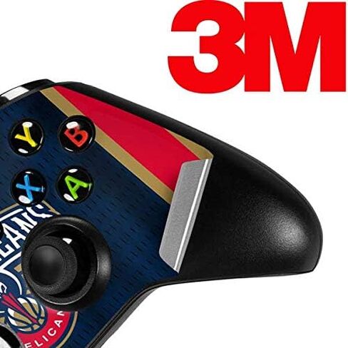 Skinit Decal Gaming Skin Compatible with Xbox One S Controller - Officially Licensed NBA New Orleans Pelicans Jersey Design in Saudi Arabia