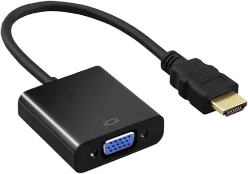 2025 محول V/GA ​​متوافق مع HDMI 1080P كابل محول رقمي إلى تناظري لـ P؛S/4 TV Box إلى جهاز العرض HDTV (أبيض مع كابلين) in Saudi Arabia