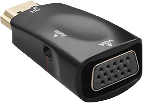 HD 1080P HDMI-Compatible to V/GA Adapter Cable Converter Female to Female for PC TV Box Computer Display Projector(Black) in Saudi Arabia