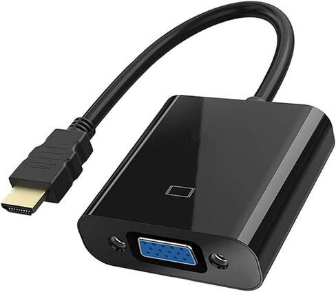 محول كابل HD 1080P HDMI متوافق مع V/GA ​​مع مصدر طاقة HDTV ذكر إلى محول V/GA ​​أنثى لأجهزة الكمبيوتر اللوحية التلفزيونية (B) in Saudi Arabia