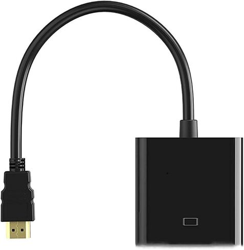 محول كابل HD 1080P HDMI متوافق مع V/GA ​​مع مصدر طاقة HDTV ذكر إلى محول V/GA ​​أنثى لأجهزة الكمبيوتر اللوحية التلفزيونية (B) in Saudi Arabia