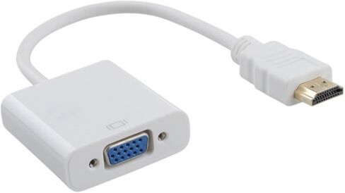 1080P HDMI-متوافق مع محول V/GA ​​كابل محول رقمي إلى تناظري لـ P;S/4 PC TV Box إلى جهاز العرض HDTV (أبيض مع صوت) in Kuwait
