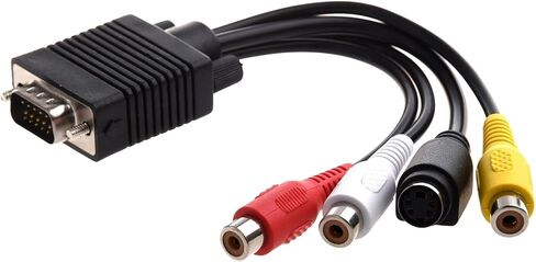 V/GA Adapter to TV S-Video R/CA Out Cable for PC Video in Saudi Arabia