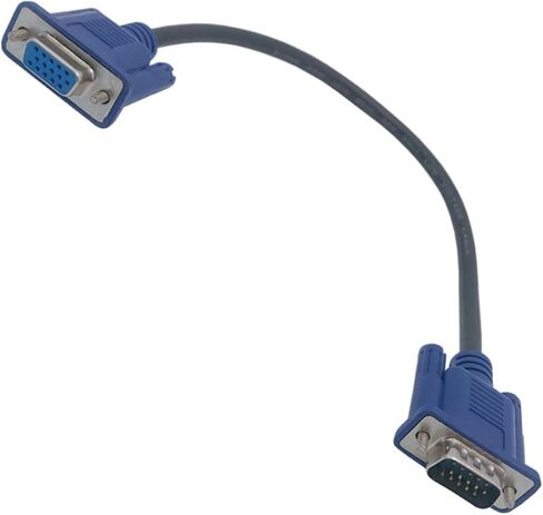 25cm 0.25m HD15Pin V/GA D-Sub Short Video Cable Cord Male to Male M/M Male to Female and Female to Female RGB Cable for M>oni>tor(Male to Male) in Saudi Arabia