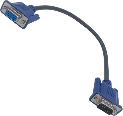 25cm 0.25m HD15Pin V/GA D-Sub Short Video Cable Cord Male to Male M/M Male to Female and Female to Female RGB Cable for M>oni>tor(Male to Male) in Saudi Arabia