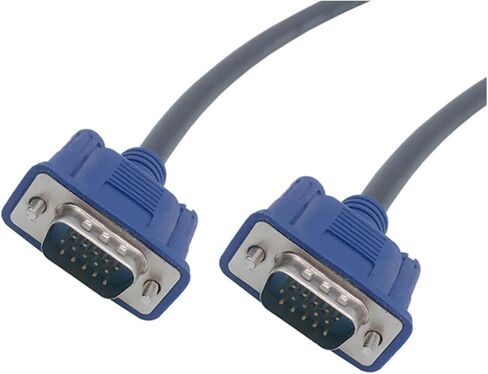 25cm 0.25m HD15Pin V/GA D-Sub Short Video Cable Cord Male to Male M/M Male to Female and Female to Female RGB Cable for M>oni>tor(Male to Male) in Saudi Arabia