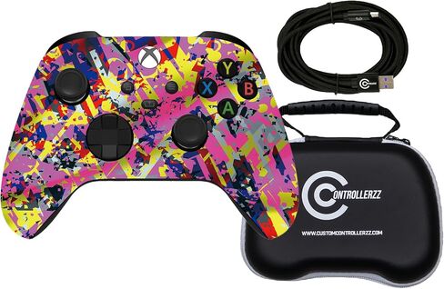 Custom Controllerzz Controller Bundle – Includes Custom Wireless Controller for Xbox Series X/S, Xbox One, PC & Braided USB-C Cable & Universal Protective Case in Saudi Arabia