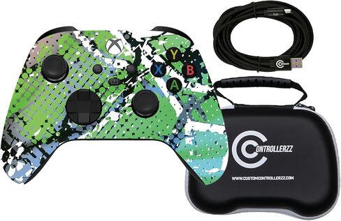 Custom Controllerzz Controller Bundle – Includes Custom Wireless Controller for Xbox Series X/S, Xbox One, PC & Braided USB-C Cable & Universal Protective Case in Saudi Arabia