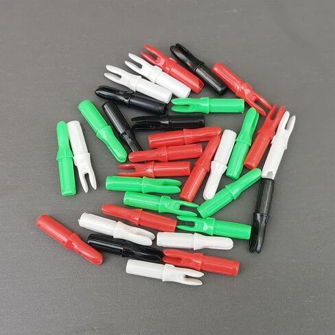 TRIBOUND Arrow Nocks .244 بوصة القطر الداخلي 50 حزمة 6.2 مم إدراجات بلاستيكية للسهام .244 بوصة إلى .246 بوصة in Saudi Arabia