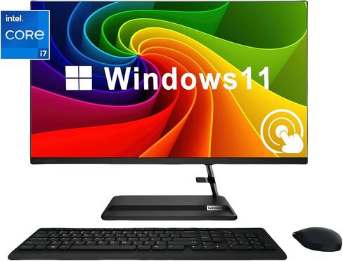 كمبيوتر مكتبي Lenovo IdeaCentre الكل في واحد، شاشة لمس FHD مقاس 27 بوصة، Intel Core i7-13620H، Intel UHD Graphics، Harman، كاميرا ويب، Wi-Fi 6، Win11 H، HDMI، مع ماوس ولوحة مفاتيح (ذاكرة الوصول العشوائي 32 جيجابايت | 1 تيرابايت PCIe SSD) in Saudi Arabia