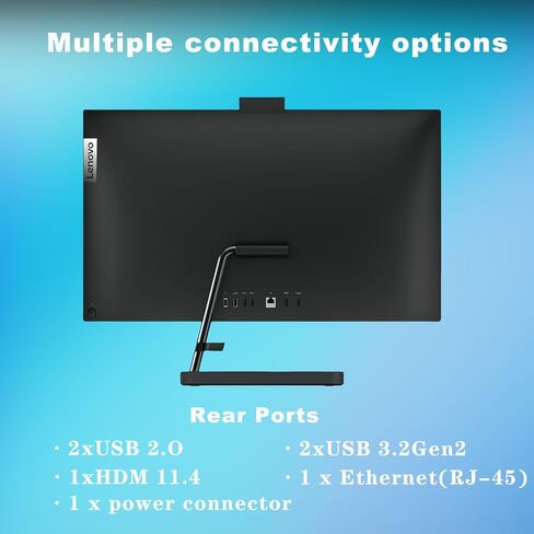 كمبيوتر مكتبي Lenovo IdeaCentre الكل في واحد، شاشة لمس FHD مقاس 27 بوصة، Intel Core i7-13620H، Intel UHD Graphics، Harman، كاميرا ويب، Wi-Fi 6، Win11 H، HDMI، مع ماوس ولوحة مفاتيح (ذاكرة الوصول العشوائي 32 جيجابايت | 1 تيرابايت PCIe SSD) in Saudi Arabia