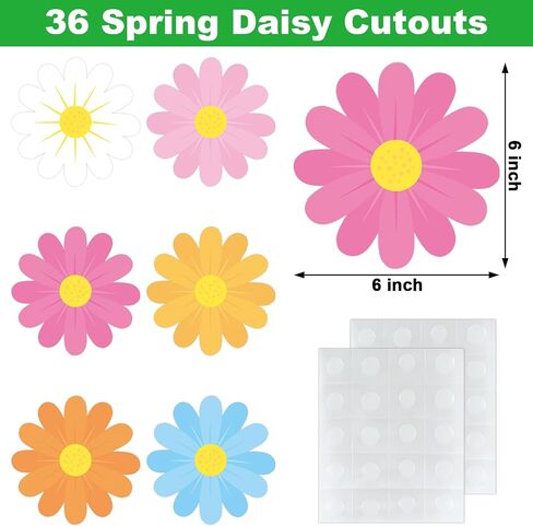 45 Pcs Springtime Flower Cutouts Flower Craft Cutouts Floral Note Cards for Spring Bulletin Board Springtime Classroom Wall Spring Tea Party Decoration in Saudi Arabia