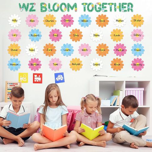 45 Pcs Springtime Flower Cutouts Flower Craft Cutouts Floral Note Cards for Spring Bulletin Board Springtime Classroom Wall Spring Tea Party Decoration in Saudi Arabia