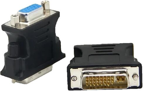 DVI Revolution V/GA Female Adapter DVI-I pl-UG 24 + 5 P to V/GA Ja-ck Adapter HD Video Graphics Card Converter for PC HDTV Projector(Straight) in Saudi Arabia