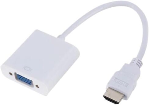 محول كابل HD 1080P HDMI متوافق مع V/GA ​​مع محول طاقة ذكر إلى أنثى لتلفزيون الكمبيوتر اللوحي (أخضر) in Saudi Arabia