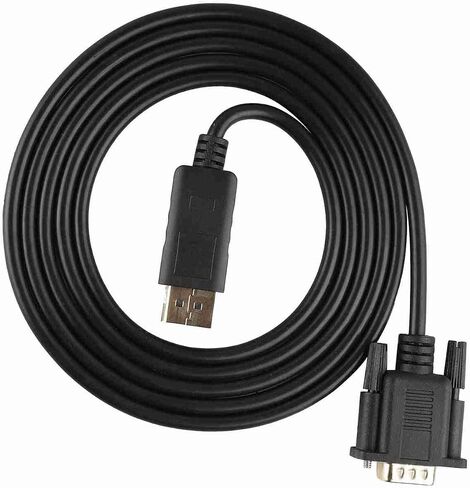 محول كابل Keenso 1080P DisplayPort إلى VGA للكمبيوتر، نقل عالي الدقة، يدعم دقة تصل إلى 1920x1200، مثالي للعروض التقديمية المكتبية in Saudi Arabia