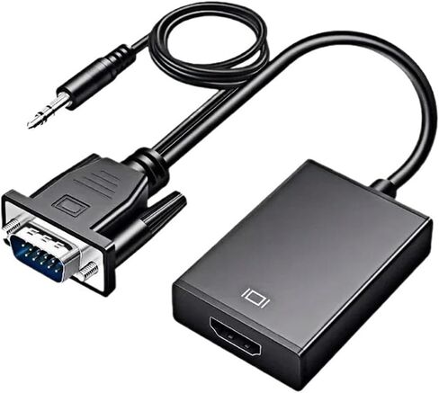 كابل محول V/GA ​​إلى HDMI متوافق مع Full HD 1080P مع محول V/GA ​​HD للكمبيوتر الشخصي إلى جهاز عرض HDTV in Saudi Arabia