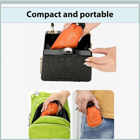 حقيبة ظهر خفيفة الوزن للسفر Daypack مع جيب شبكي جانبي حقيبة حمل مدمجة للنساء والرجال والمشي لمسافات طويلة قطعة واحدة (أسود) in Saudi Arabia
