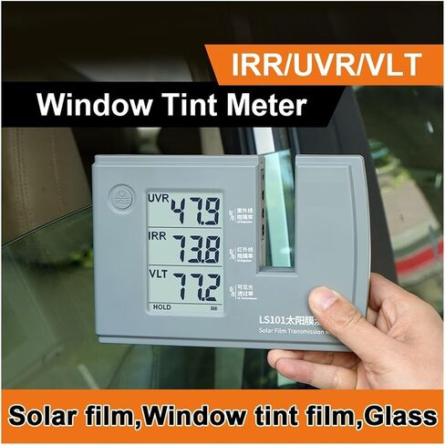 Solar Film Tester Window Tint Measurement Device LS101 20mm Measuring Thickness Simple Operation UV 365nm and IR 940nm VLT Stick with Automatic Calibration in Saudi Arabia