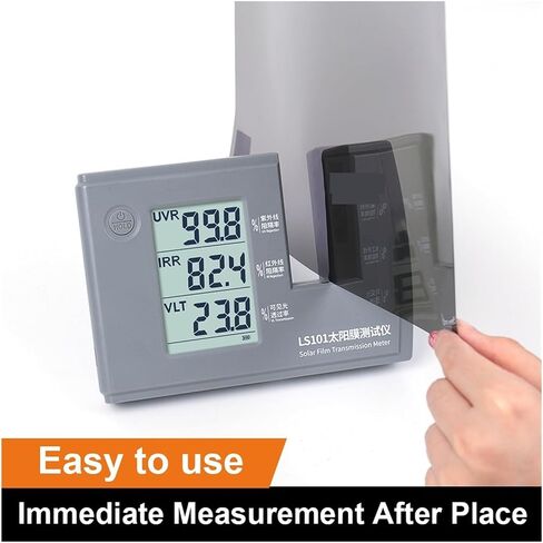 Solar Film Tester Window Tint Measurement Device LS101 20mm Measuring Thickness Simple Operation UV 365nm and IR 940nm VLT Stick with Automatic Calibration in Saudi Arabia