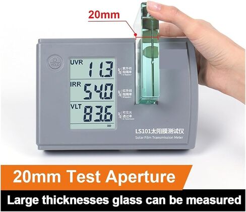 Solar Film Tester Window Tint Measurement Device LS101 20mm Measuring Thickness Simple Operation UV 365nm and IR 940nm VLT Stick with Automatic Calibration in Saudi Arabia