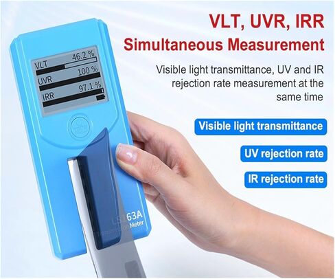 نافذة السيارة تينت متر اختبار الفيلم الشمسي VLT شاشة قابلة للتدوير للسيارات LS163 LS163A مع المعايرة التلقائية (LS163A) in Kuwait