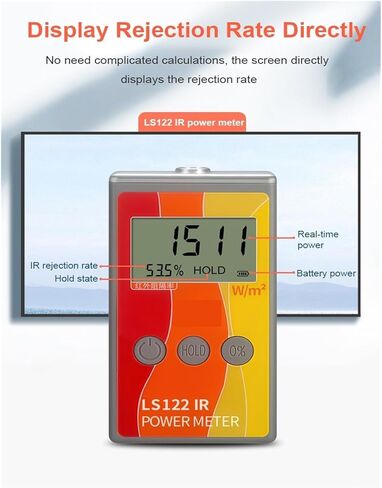 Solar Infared Power Meter UV Light Intensity Measure Ultraviolet IR Radiation with Automatic Calibration(LS122 IR Power Meter) in Saudi Arabia