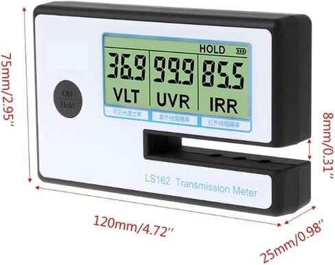 LS162 Tint Reader Window Solar Film Transmission Meter VLT UV Rejection Tester with Automatic Calibration in Saudi Arabia