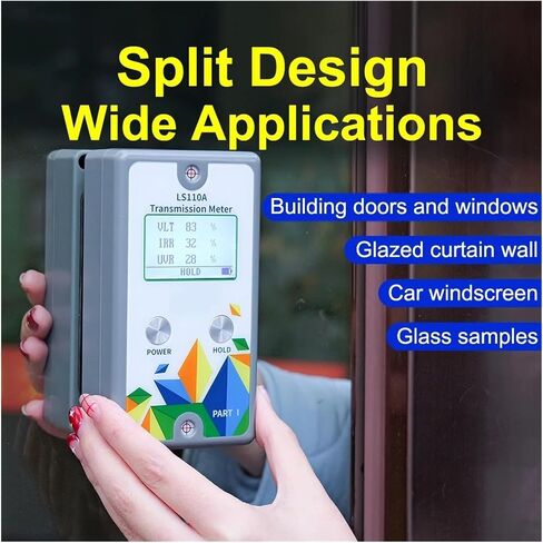 Window Solar Film Meter LS110A Split UV 365nm and IR 940nm VLT Stick-Film Glass Parallel Optical Path Stable with Automatic Calibration in Saudi Arabia
