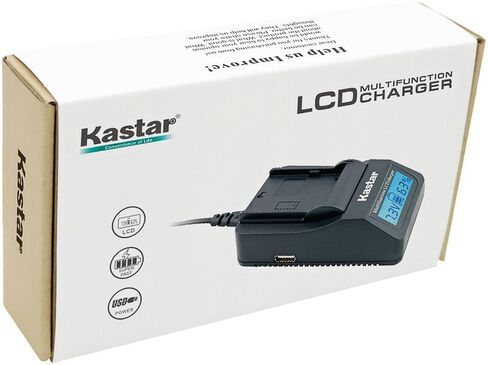 Kastar LCD Fast Charger Kit for Samsung SB-L110 SB-L220 and Samsung SC-D101 SC-D103 SC-D107 SC-D130 SC-D180 SC-D23 SC-D230 SC-D24 SC-D27 SC-D6040 SC-D6550 SC-D67 SC-D77 DuoCam SC-D6040 Medion MD80566 in Saudi Arabia